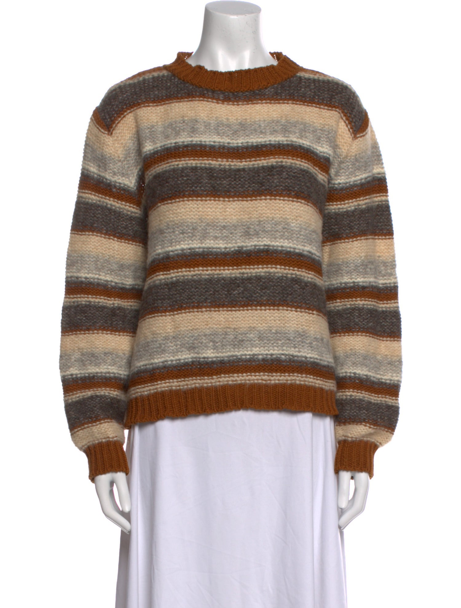 Stella Pardo Striped Crew Neck Sweater
