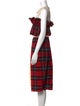 Simone Rocha x H&M Plaid Print Midi Length Dress