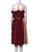 Simone Rocha x H&M Plaid Print Midi Length Dress