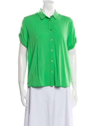 Samsøe & Samsøe Short Sleeve Button-Up Top