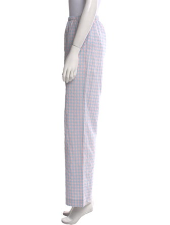 Samsøe & Samsøe Plaid Print Wide Leg Pants