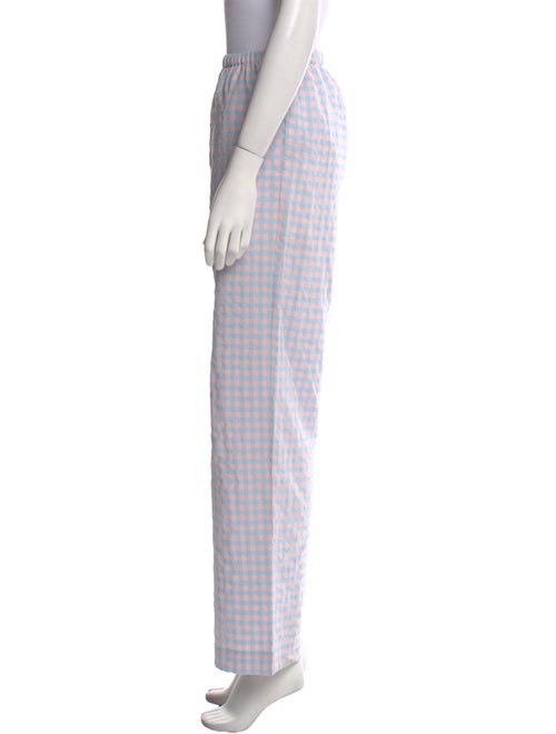 Samsøe & Samsøe Plaid Print Wide Leg Pants