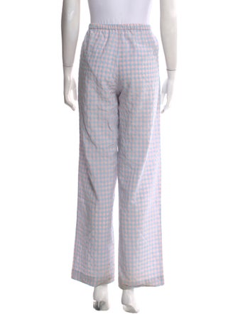 Samsøe & Samsøe Plaid Print Wide Leg Pants