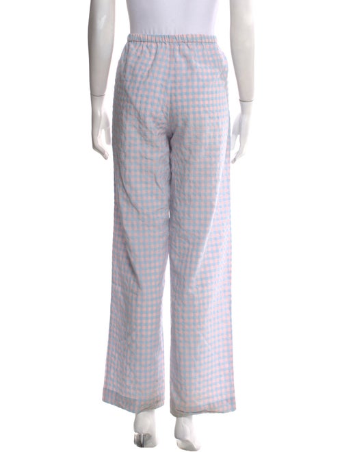 Samsøe & Samsøe Plaid Print Wide Leg Pants