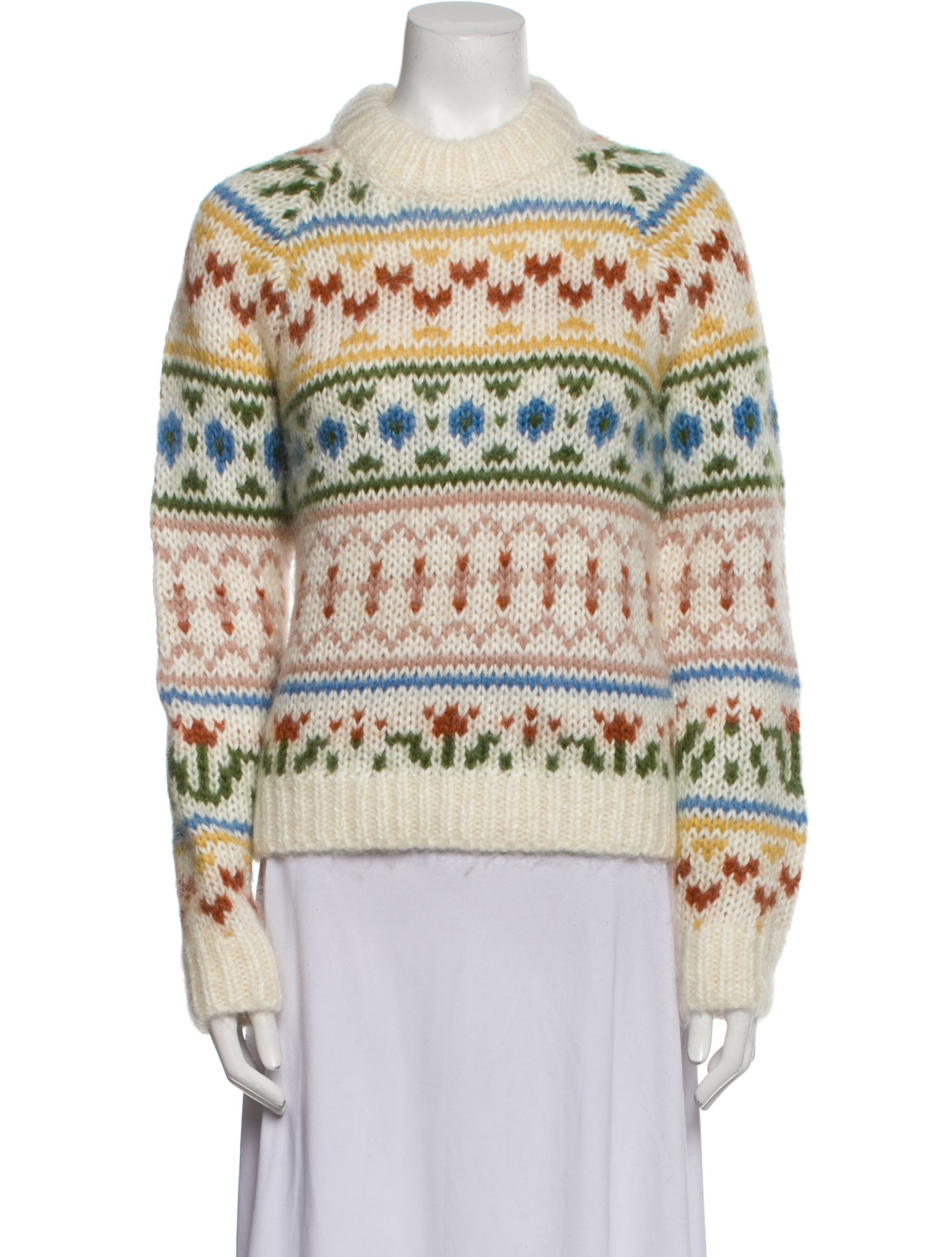 Samsøe & Samsøe Printed Mock Neck Sweater