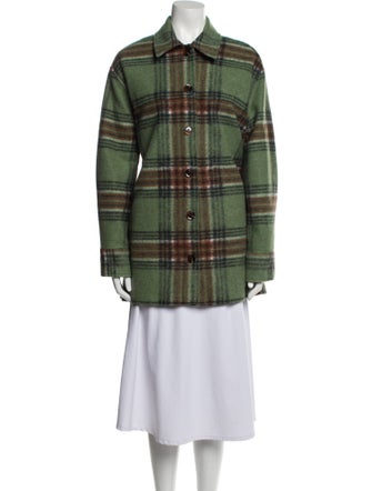 Samsøe & Samsøe Linen Plaid Print Jacket