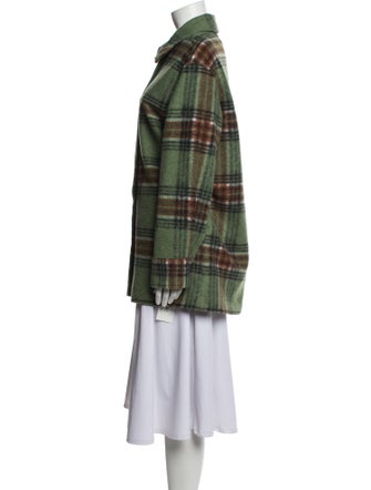 Samsøe & Samsøe Linen Plaid Print Jacket