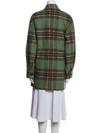 Samsøe & Samsøe Linen Plaid Print Jacket