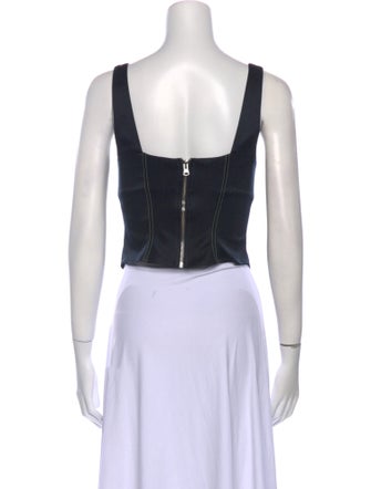 Samsøe & Samsøe Square Neckline Sleeveless Crop Top