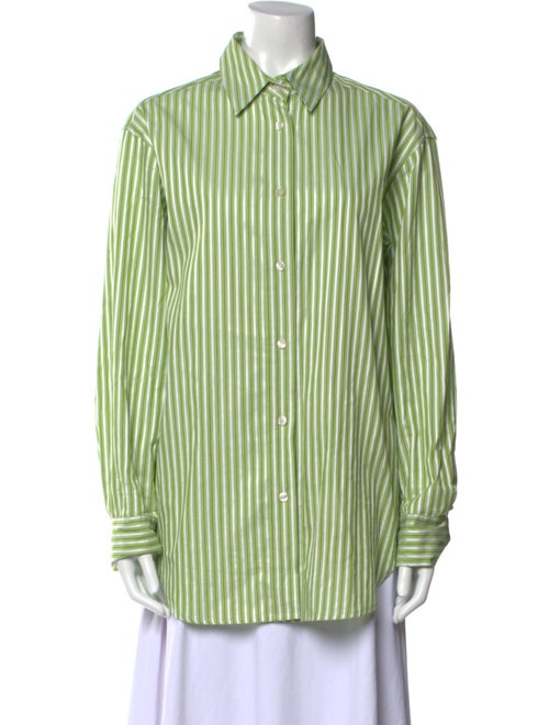 Samsøe & Samsøe Striped Long Sleeve Button-Up Top