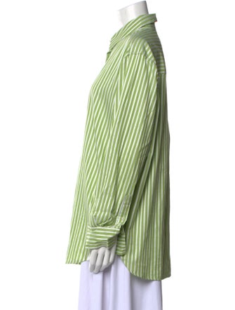 Samsøe & Samsøe Striped Long Sleeve Button-Up Top