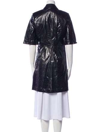 Samsøe & Samsøe Leather Patterned Coat