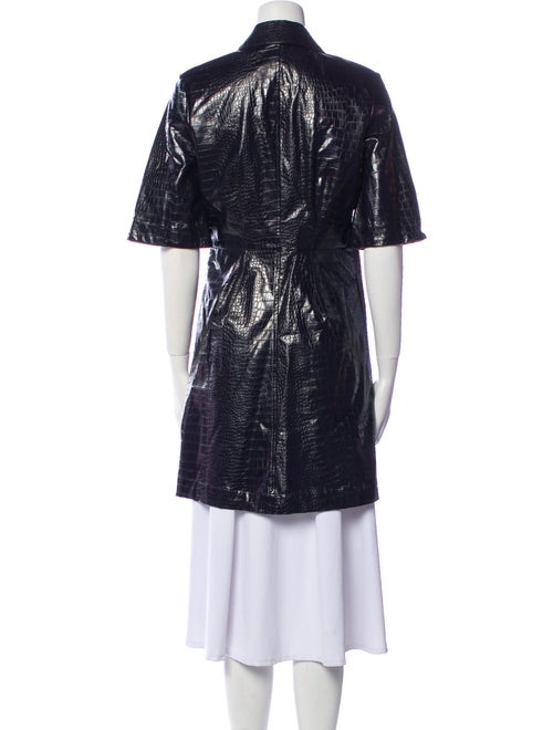 Samsøe & Samsøe Leather Patterned Coat