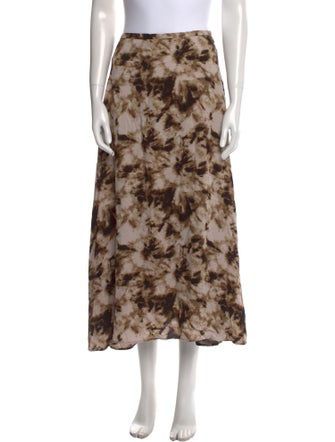 Samsøe & Samsøe Floral Print Midi Length Skirt