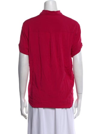 Samsøe & Samsøe Short Sleeve Button-Up Top