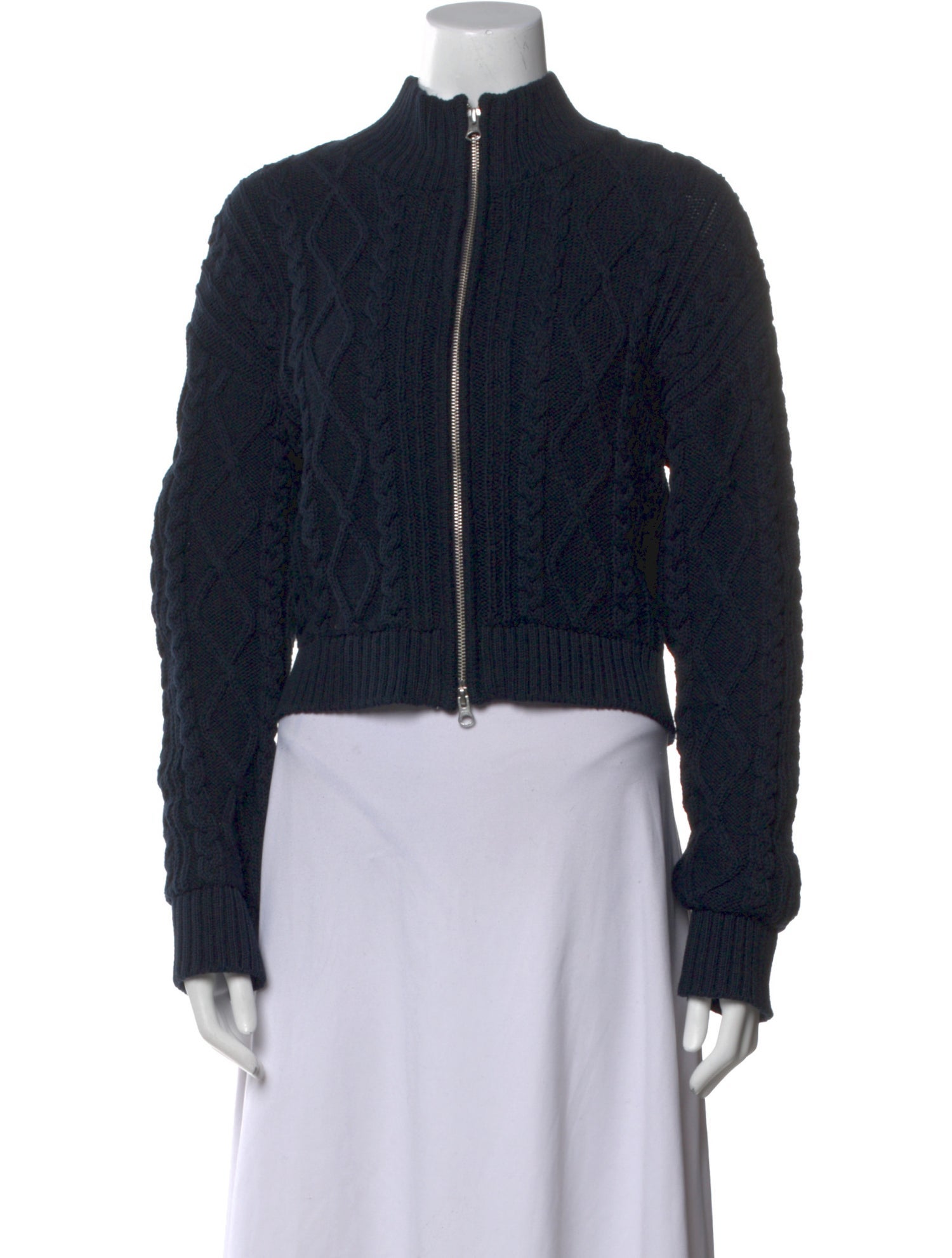 Samsøe & Samsøe Mock Neck Long Sleeve Crop Top