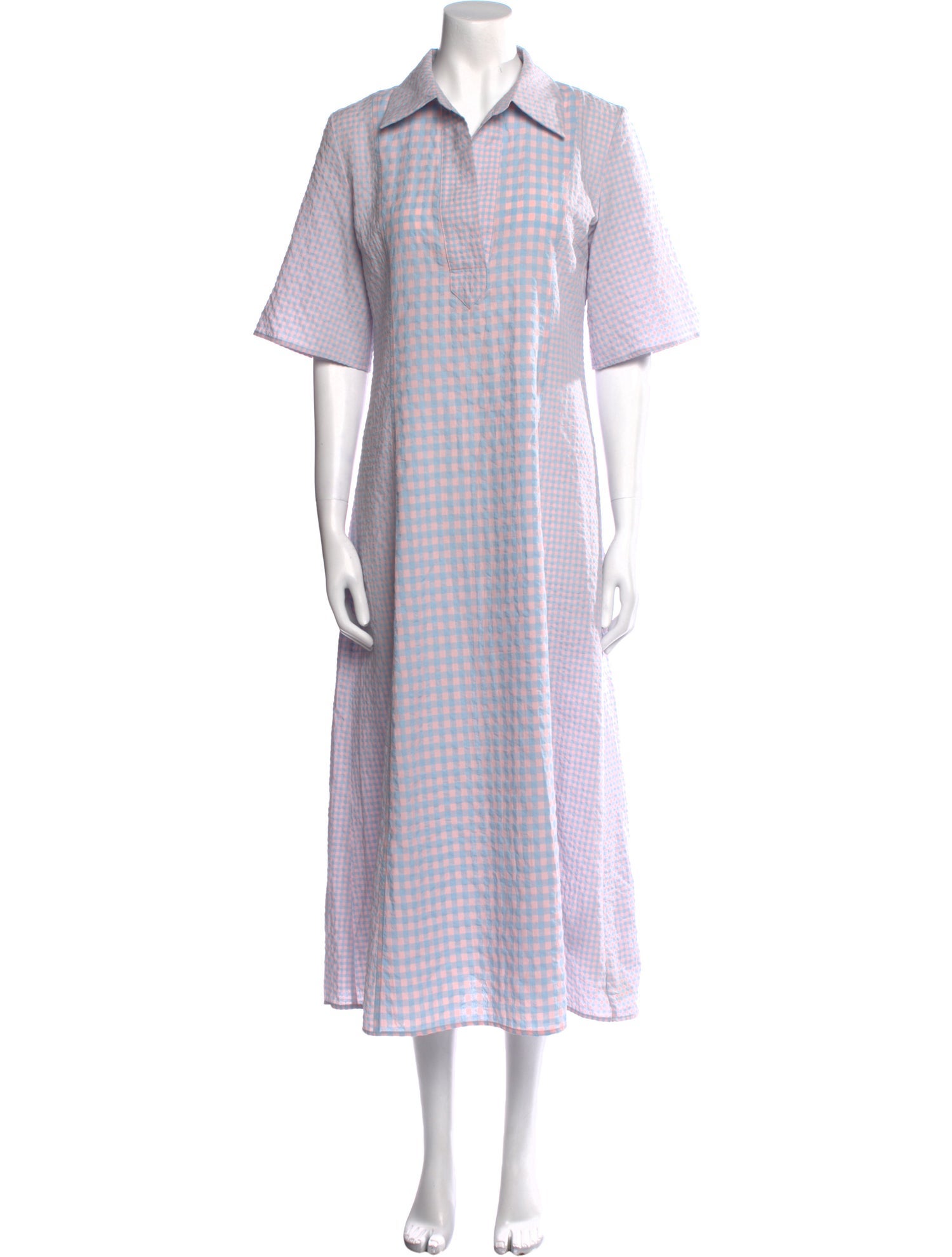 Samsøe & Samsøe Plaid Print Long Dress w/ Tags