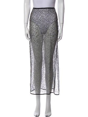 Samsøe & Samsøe Lace Pattern Midi Length Skirt