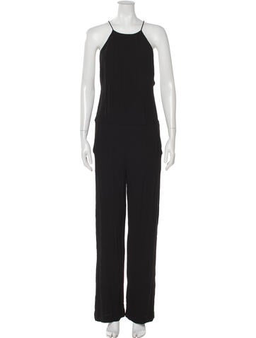 Pre-owned Samsoe & Samsoe Halterneck Jumpsuit In Black