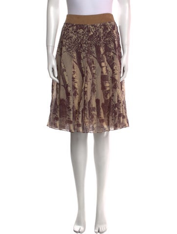 Tufi Duek Skirts Silk Knee-Length Skirt M