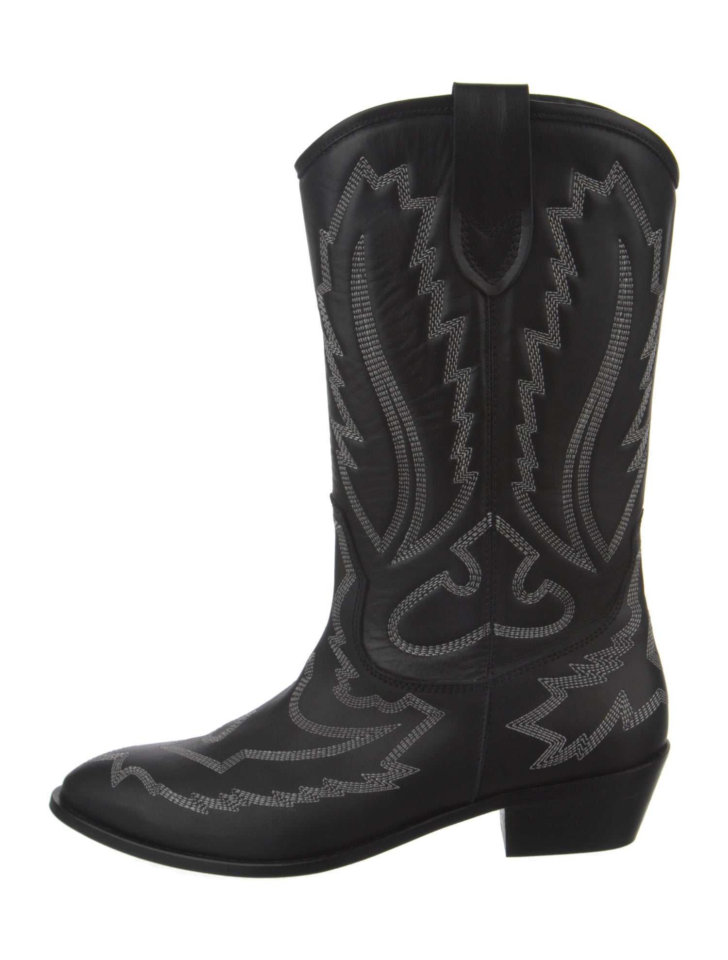 Toral Leather Patterned Western Boots