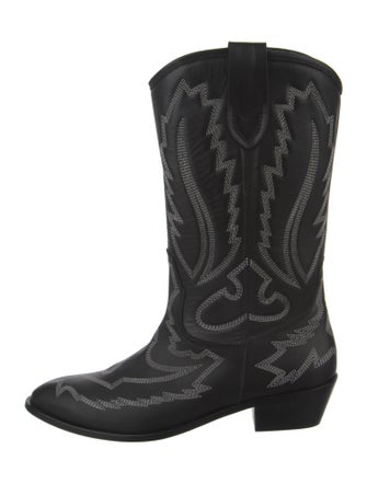 Toral Leather Patterned Western Boots