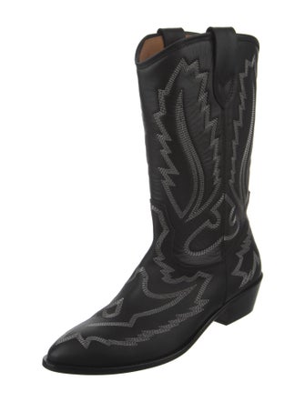 Toral Leather Patterned Western Boots