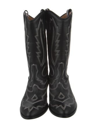 Toral Leather Patterned Western Boots