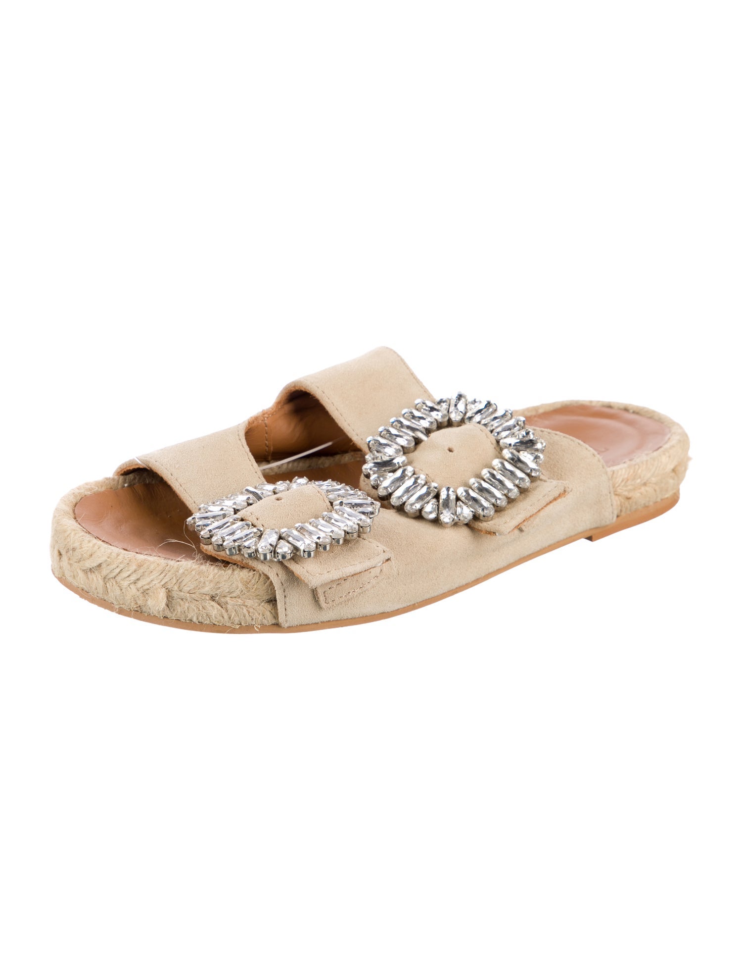 Toral Suede Crystal Embellishments Espadrilles