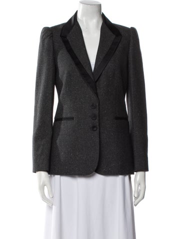 Tailored by Rebecca Taylor Jackets Wool Colorblock Pattern Blazer S