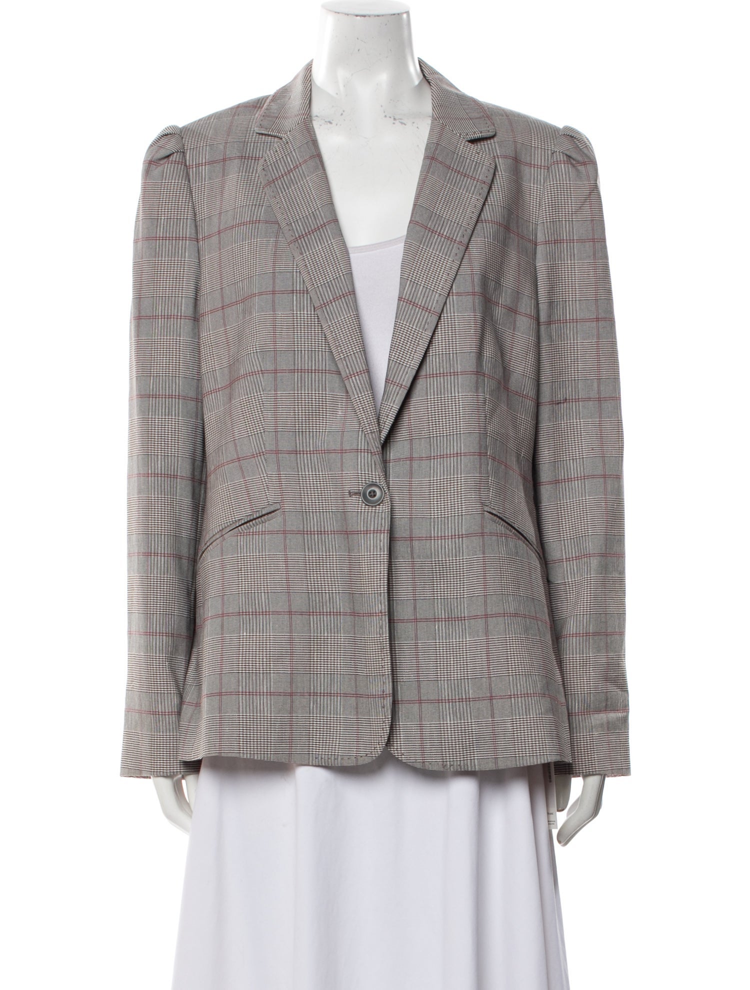 Tailored by Rebecca Taylor Plaid Print Blazer w/ Tags