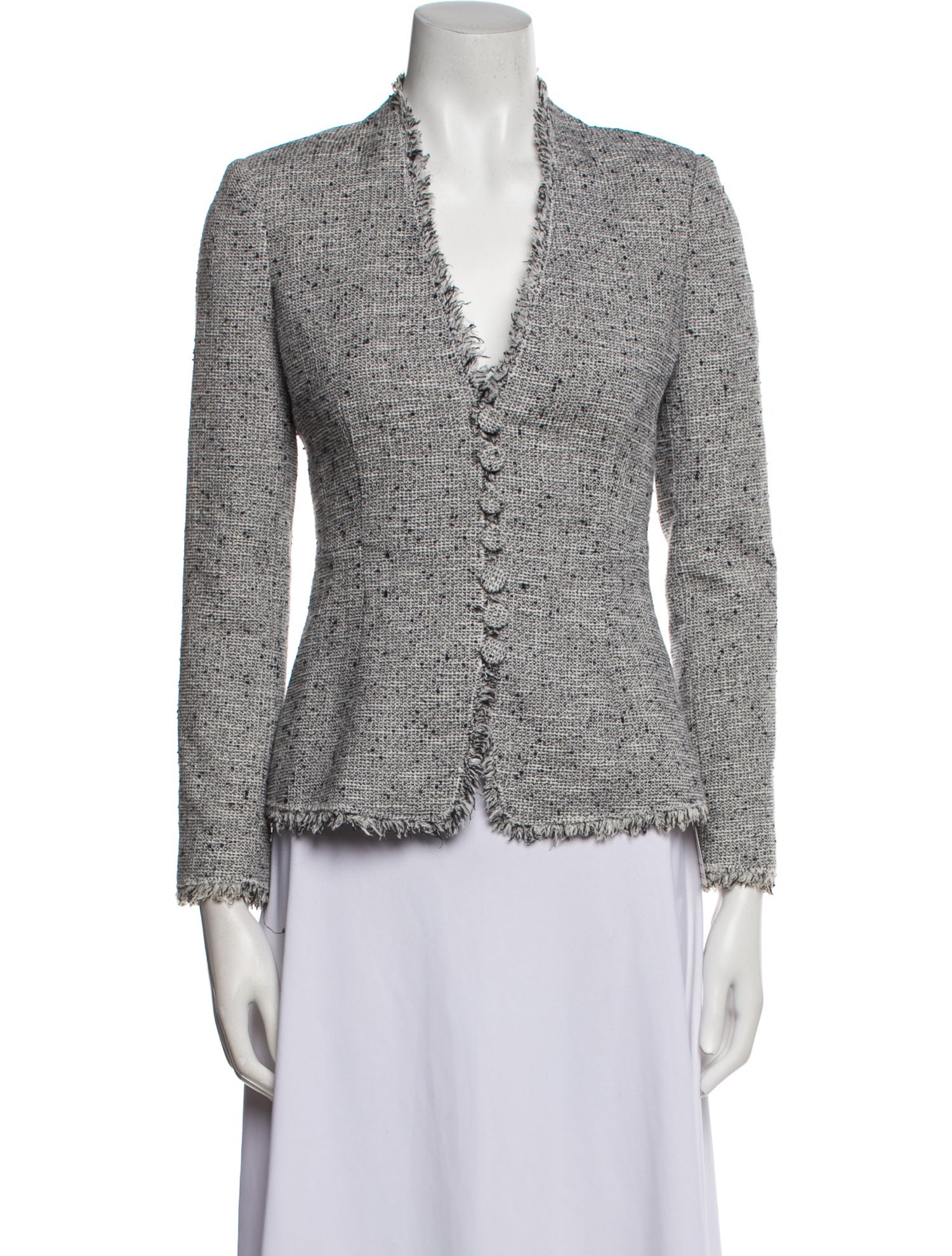 Tailored by Rebecca Taylor Tweed Pattern Blazer