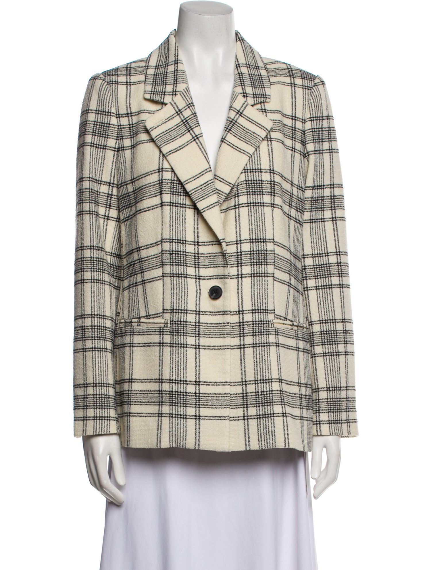 Tailored by Rebecca Taylor Plaid Print Blazer