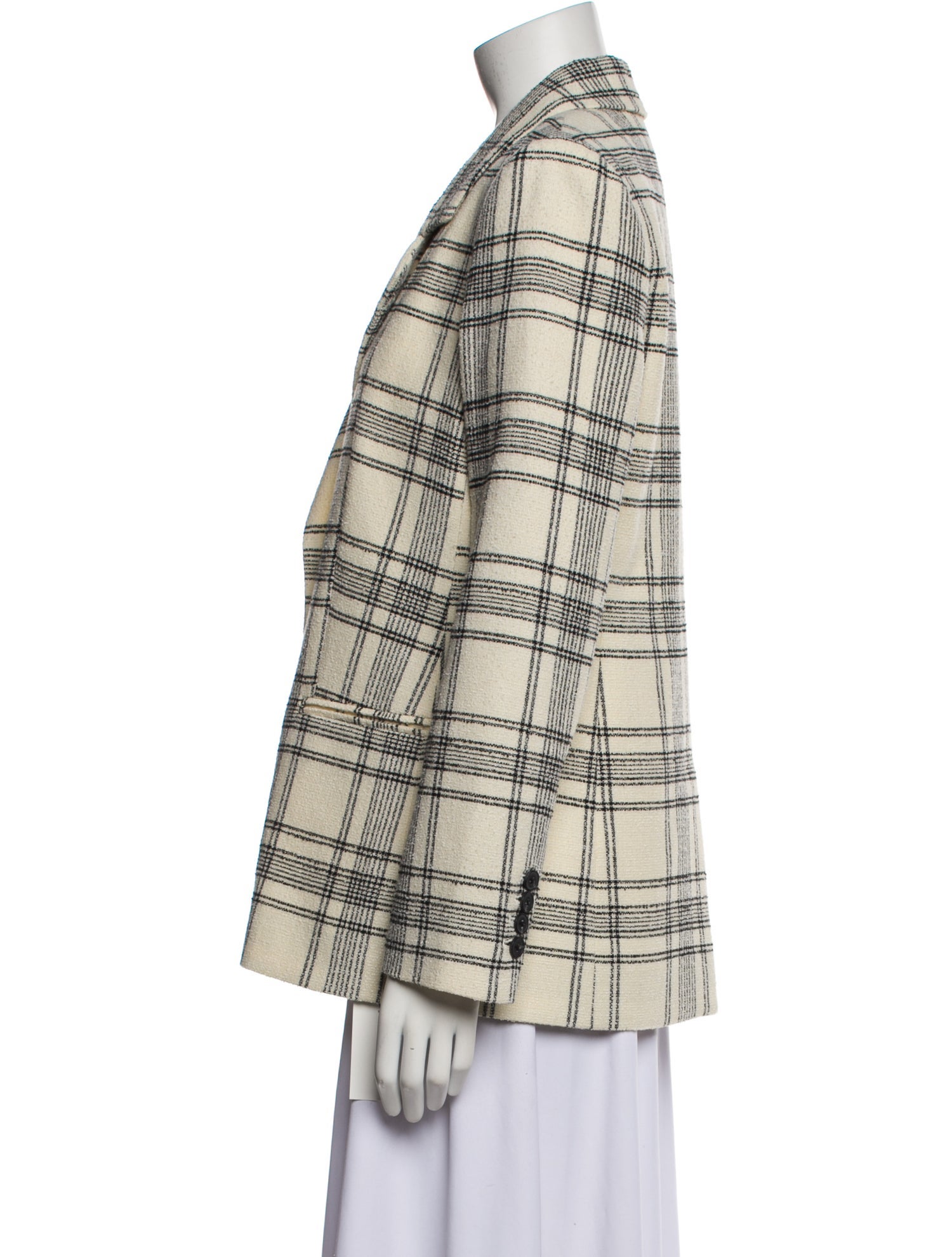 Tailored by Rebecca Taylor Plaid Print Blazer