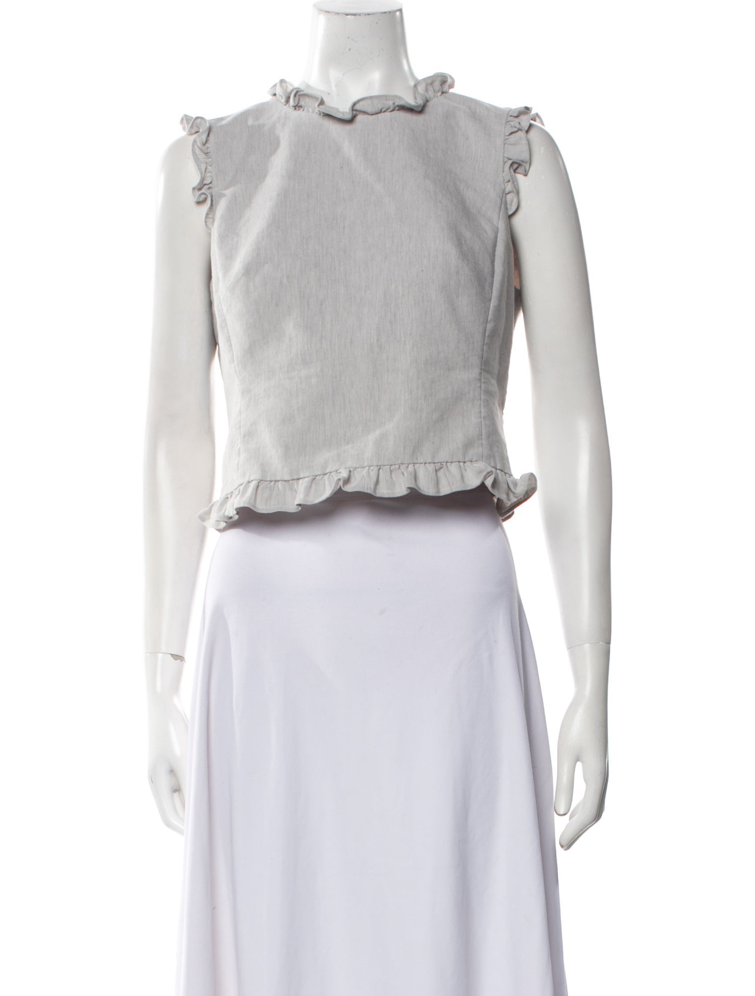 Tailored by Rebecca Taylor Cowl Neck Sleeveless Crop Top w/ Tags