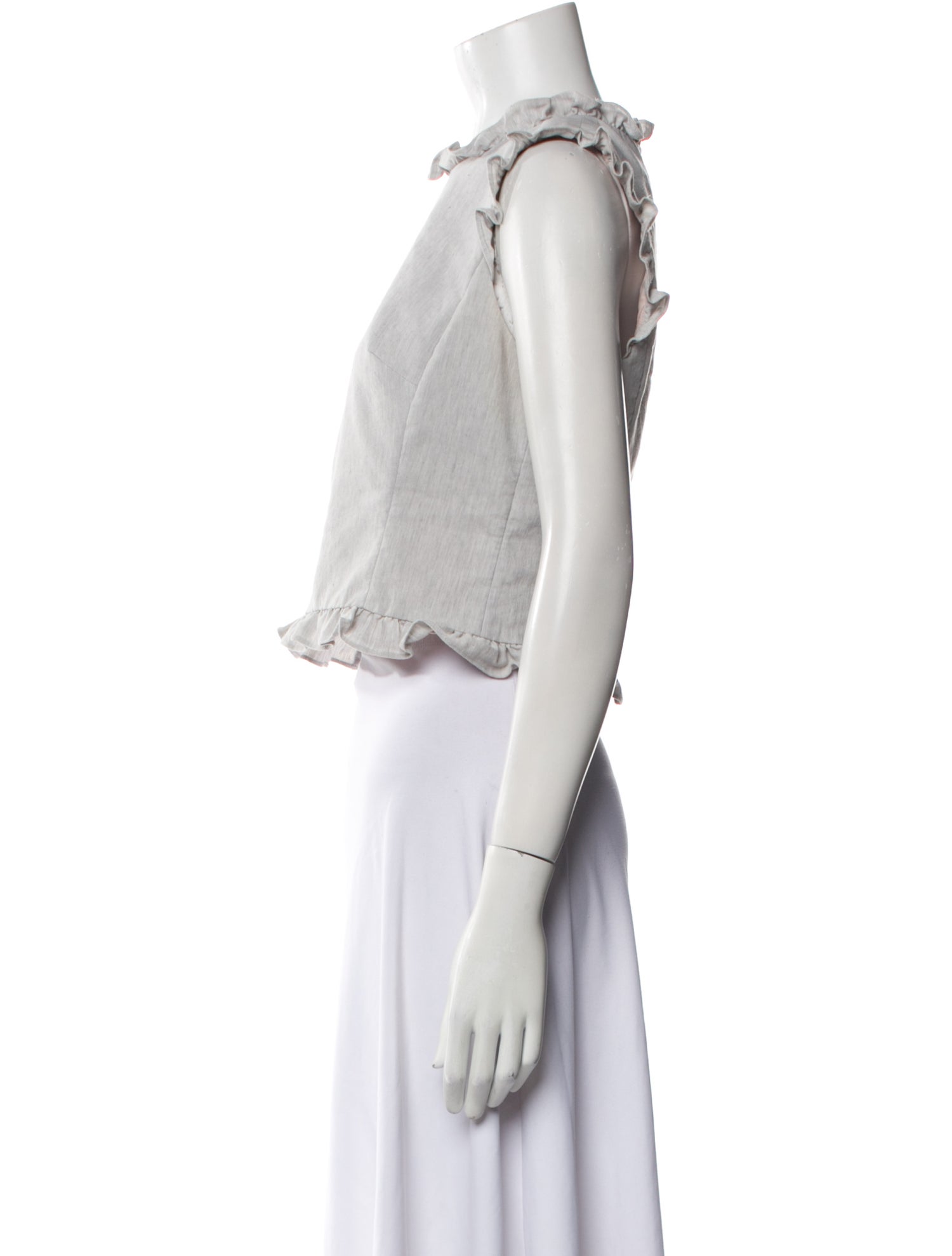 Tailored by Rebecca Taylor Cowl Neck Sleeveless Crop Top w/ Tags
