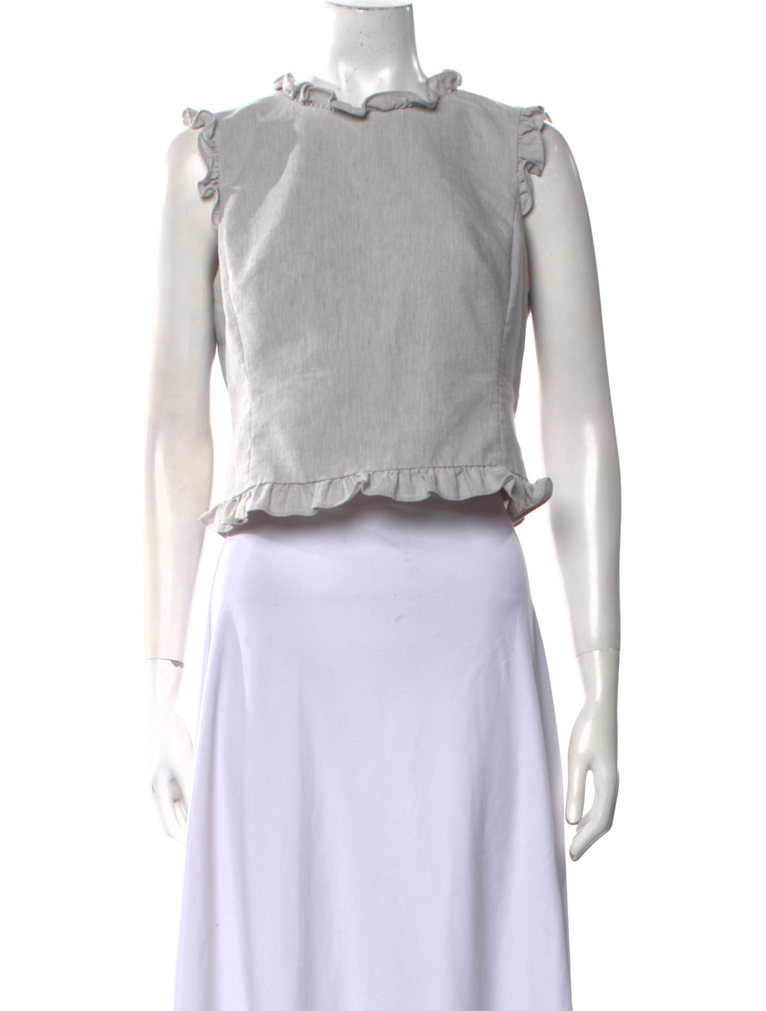 Tailored by Rebecca Taylor Mock Neck Sleeveless Crop Top w/ Tags