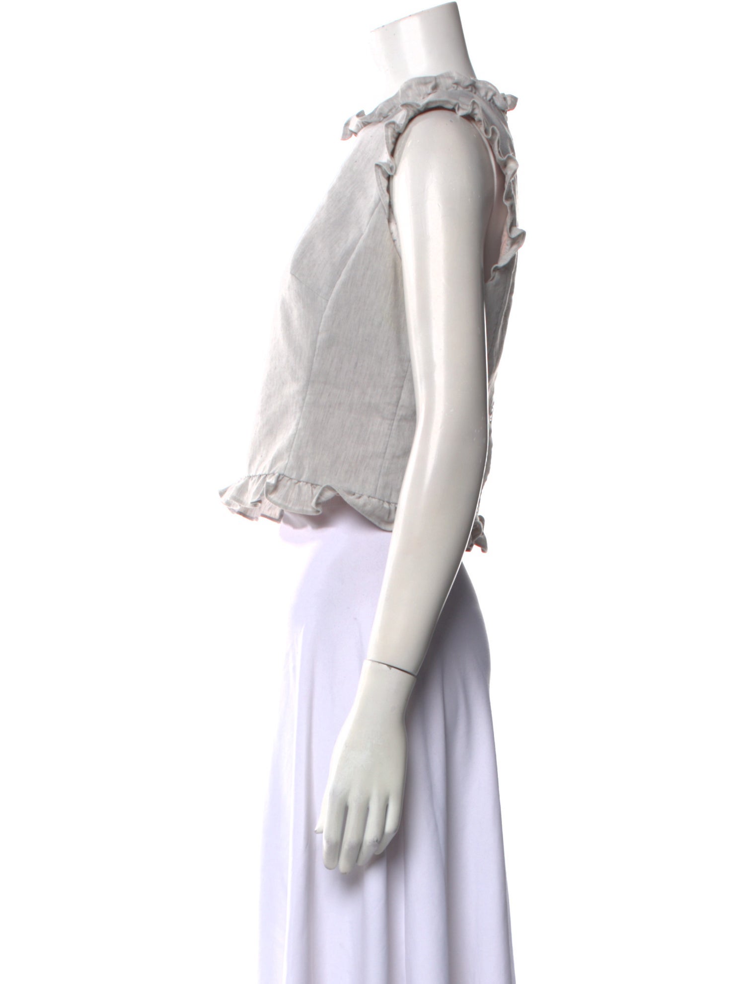 Tailored by Rebecca Taylor Mock Neck Sleeveless Crop Top w/ Tags