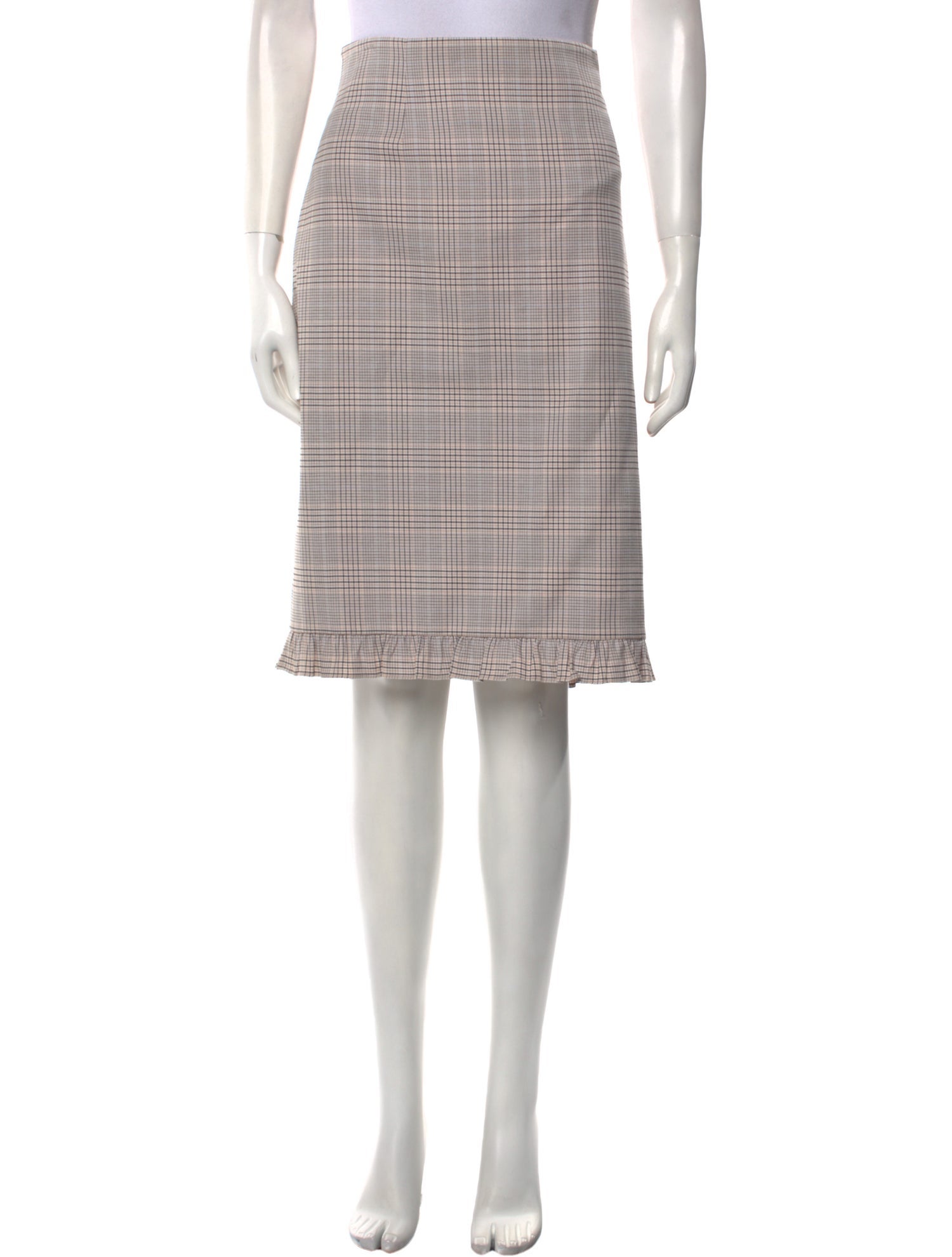 Tailored by Rebecca Taylor Plaid Print Knee-Length Skirt w/ Tags
