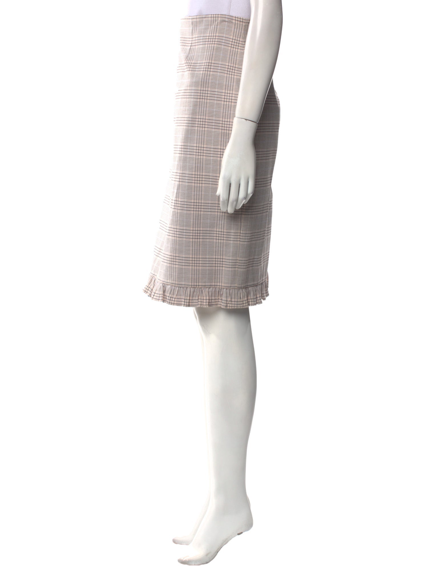 Tailored by Rebecca Taylor Plaid Print Knee-Length Skirt w/ Tags
