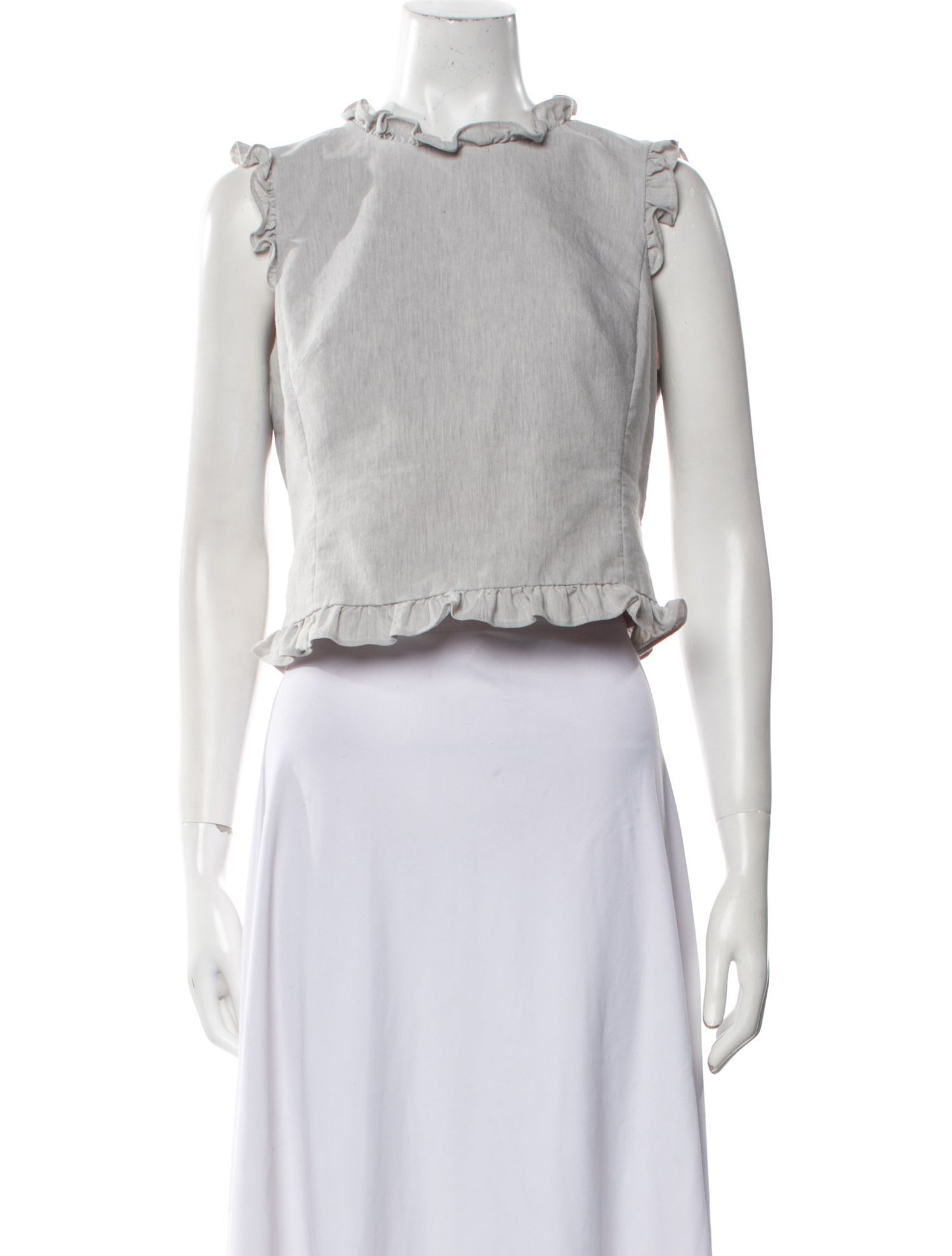 Tailored by Rebecca Taylor Mock Neck Sleeveless Crop Top w/ Tags