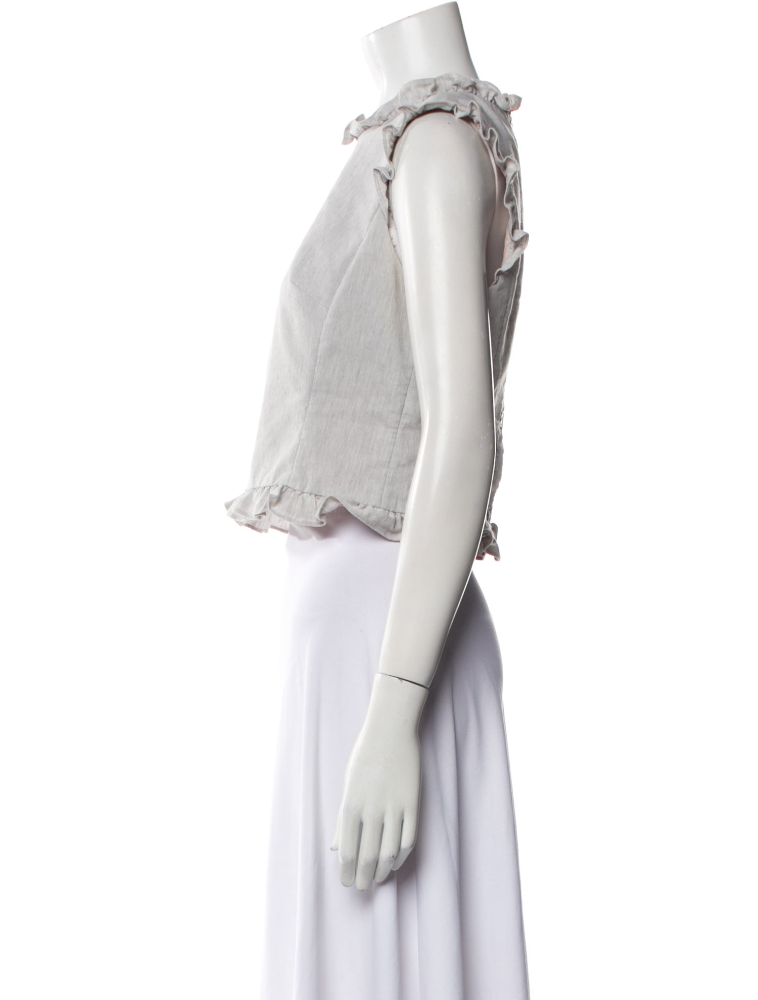 Tailored by Rebecca Taylor Mock Neck Sleeveless Crop Top w/ Tags