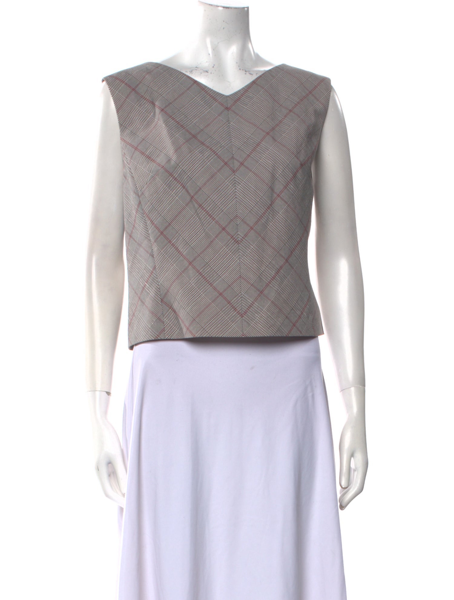 Tailored by Rebecca Taylor V-Neck Sleeveless Crop Top w/ Tags