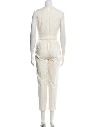 Tailored by Rebecca Taylor Plunge Neckline Jumpsuit