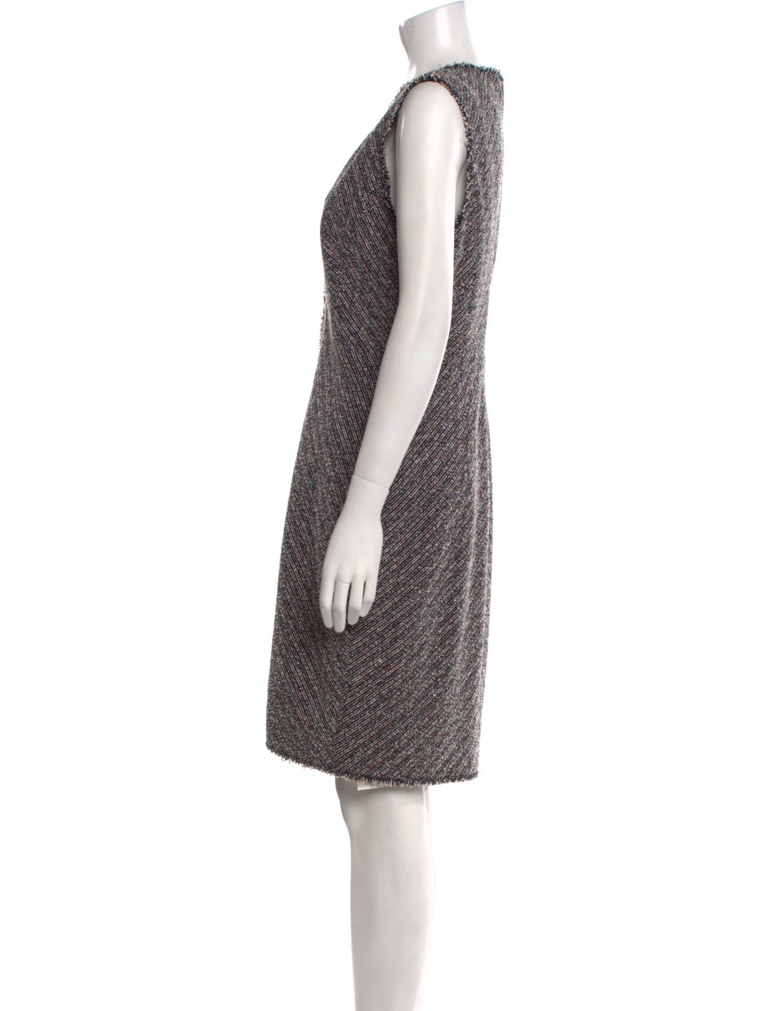 Tailored by Rebecca Taylor V-Neck Knee-Length Dress