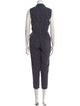 Tailored by Rebecca Taylor Polka Dot Print V-Neck Jumpsuit