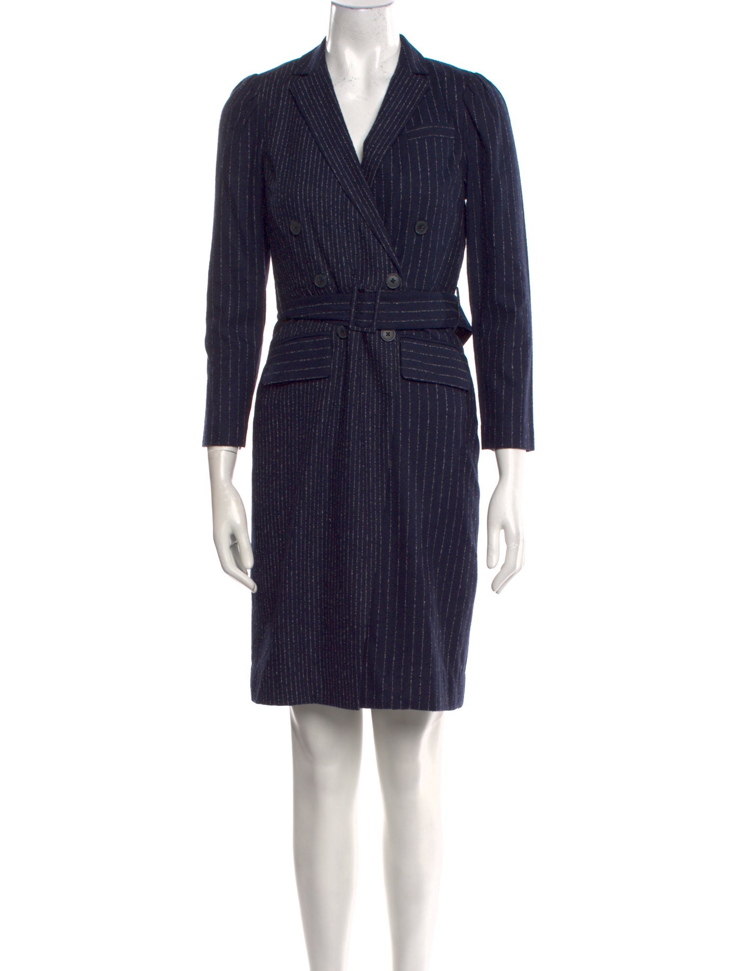 Tailored by Rebecca Taylor Striped Knee-Length Dress