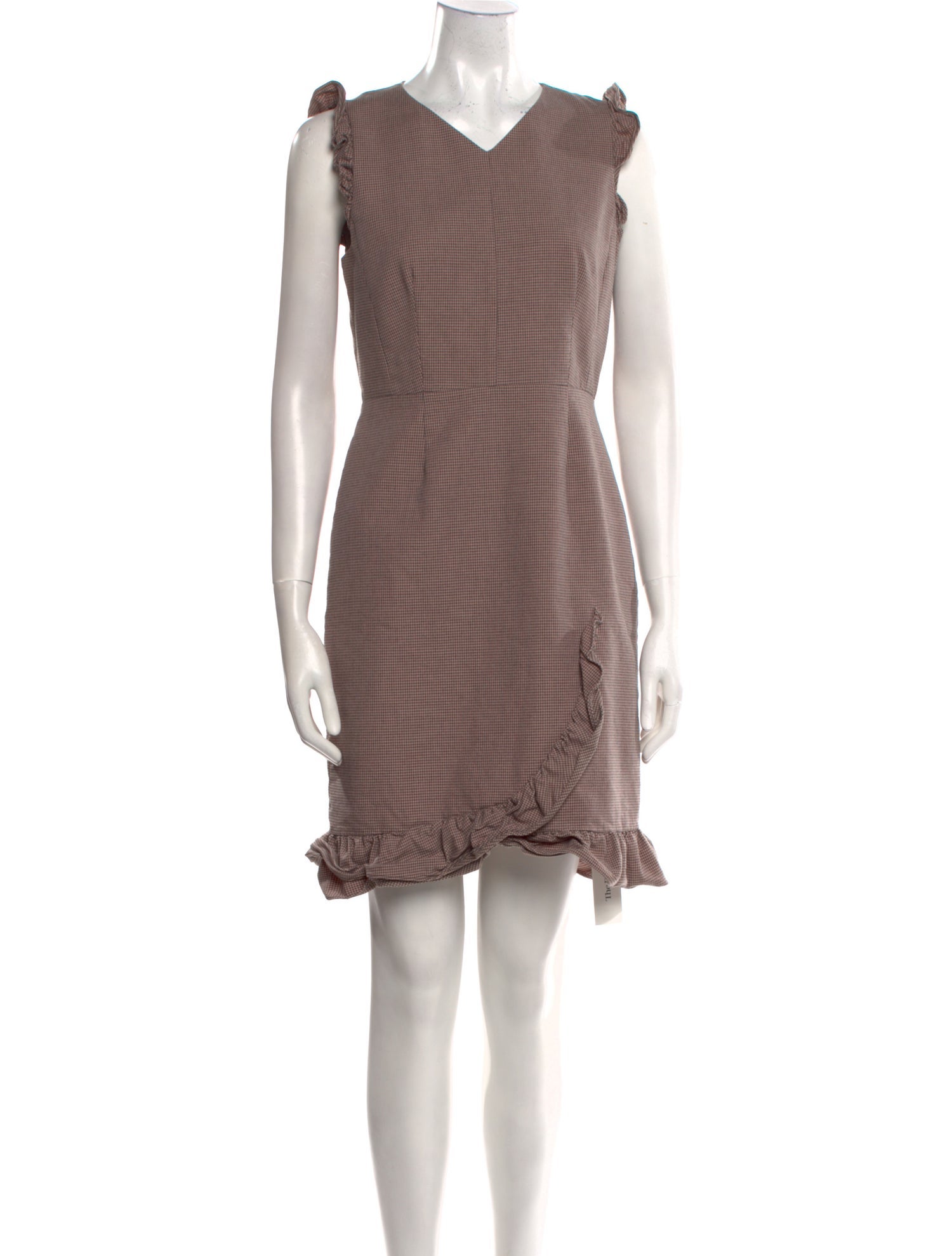 Tailored by Rebecca Taylor Houndstooth Print Mini Dress