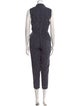 Tailored by Rebecca Taylor Polka Dot Print V-Neck Jumpsuit