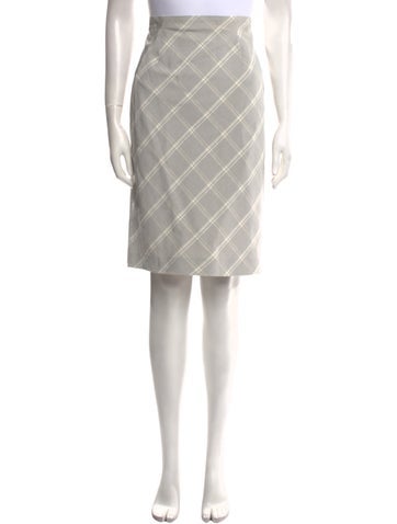 Tailored by Rebecca Taylor Skirts Plaid Print Knee-Length Skirt XL